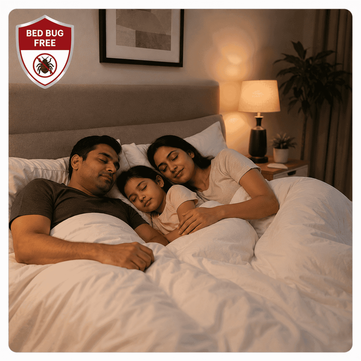 Bed bug treatment specialist working in a residential property
