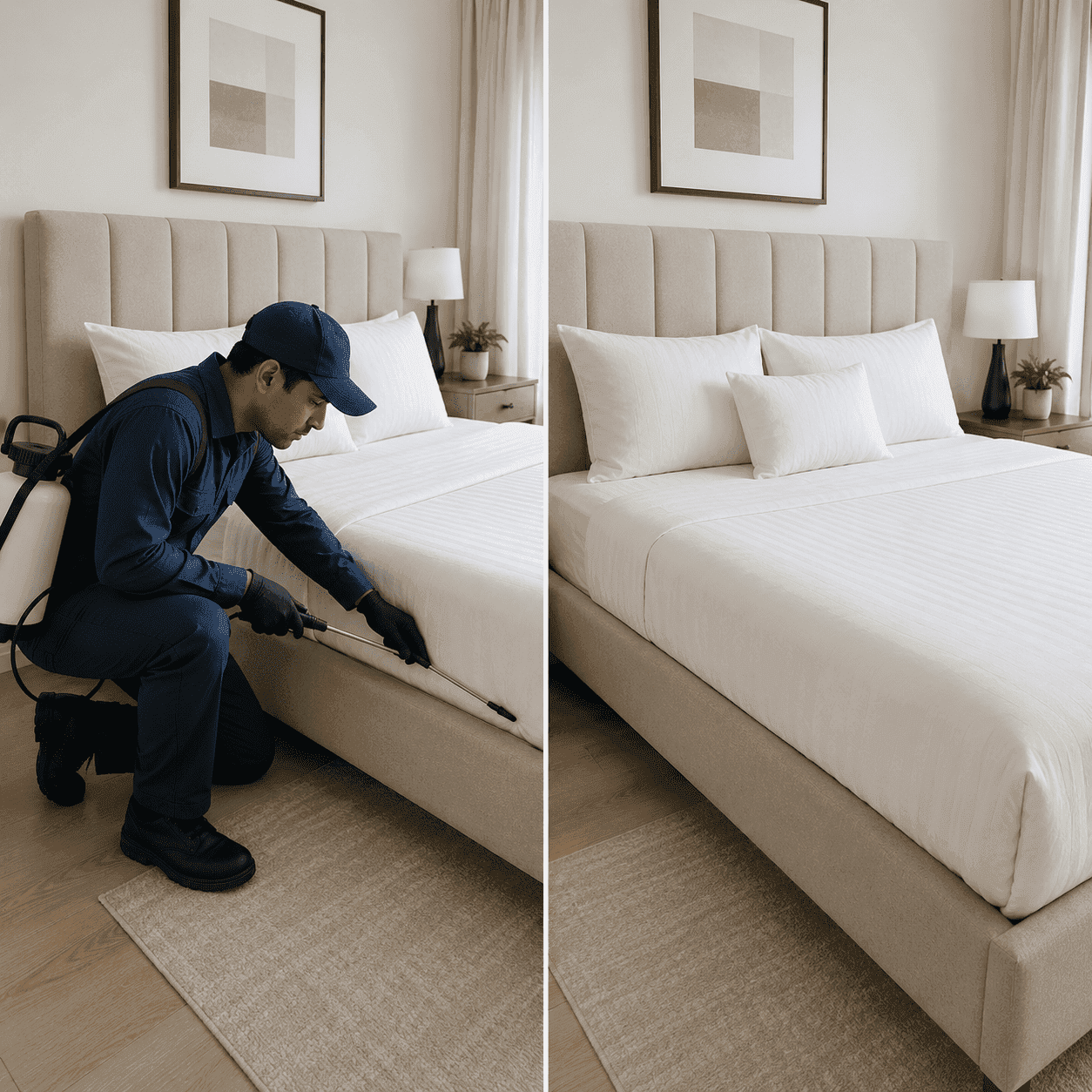 Professional bed bug service for homes, apartments and offices