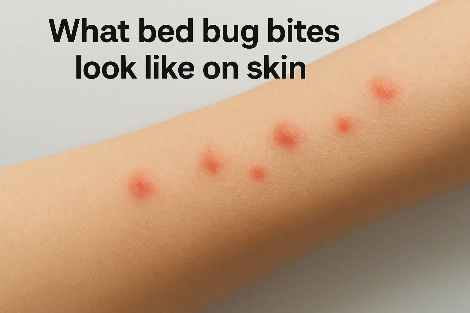 What bed bug bites look like on skin
