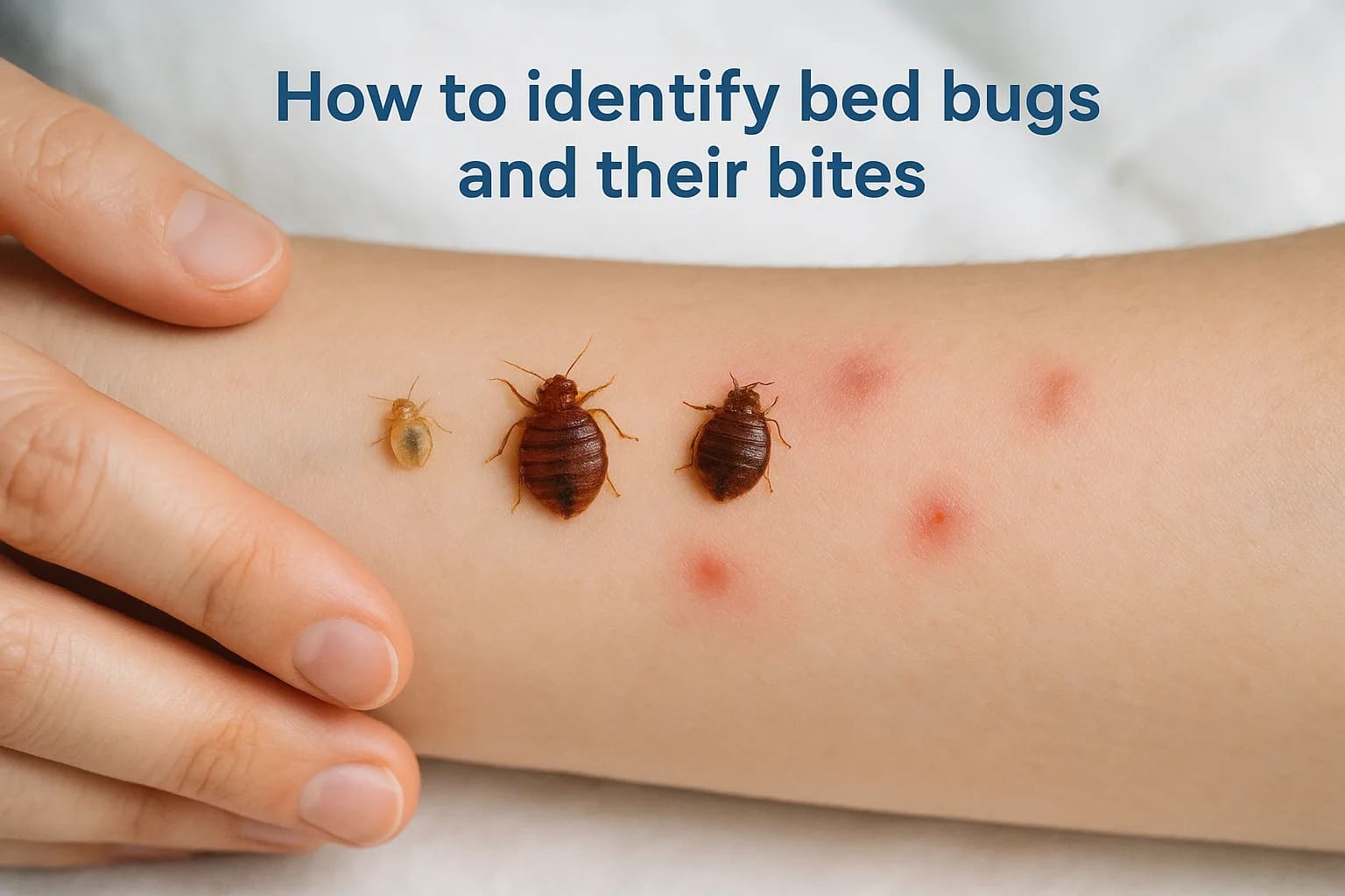 How to identify bed bugs and their bites