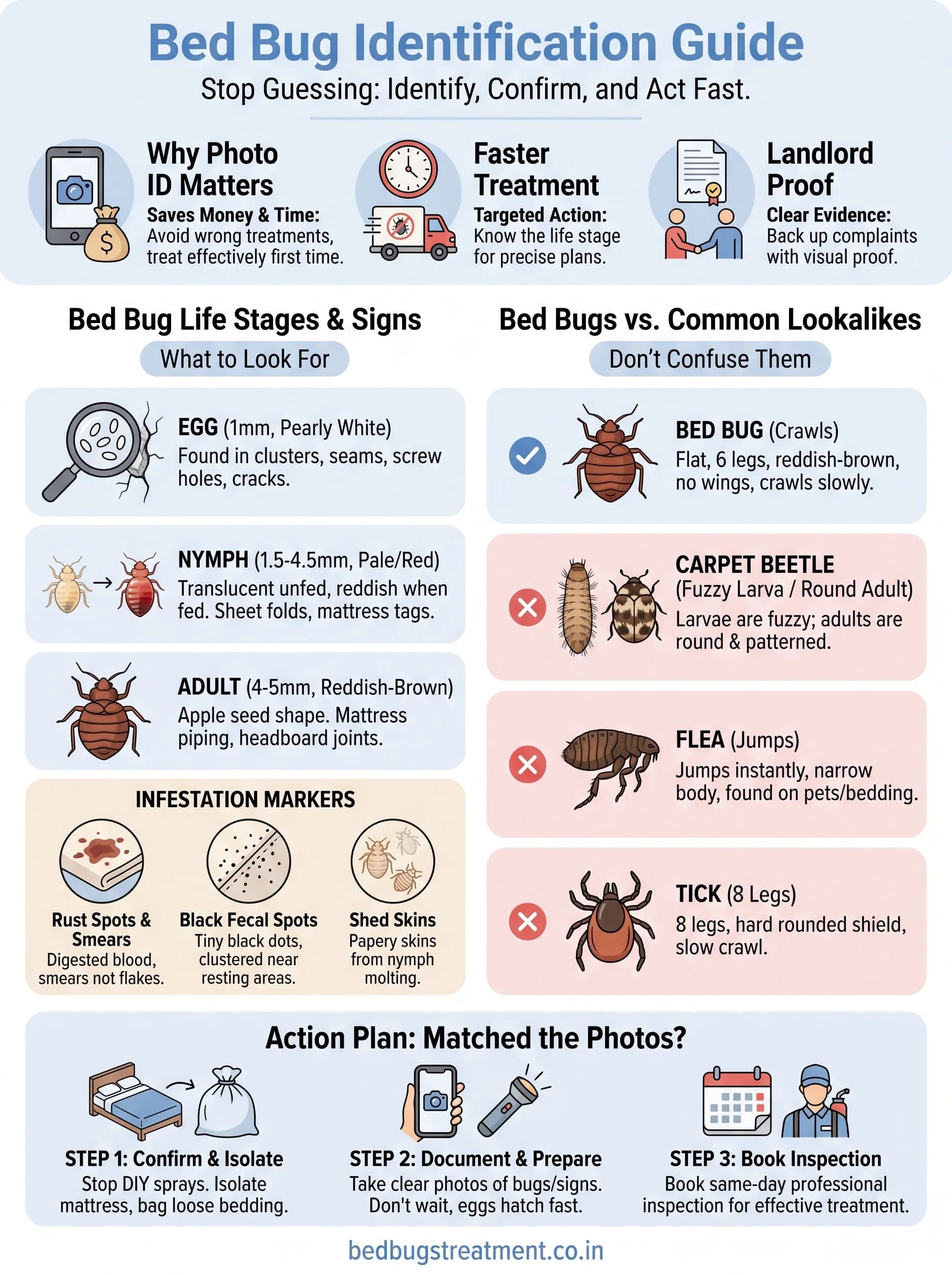 bed bugs in bed images infographic