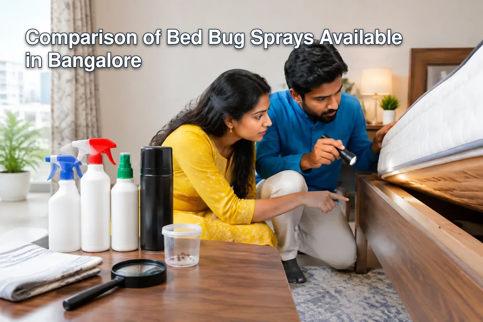 Infographic of signs of bed bug infestation.