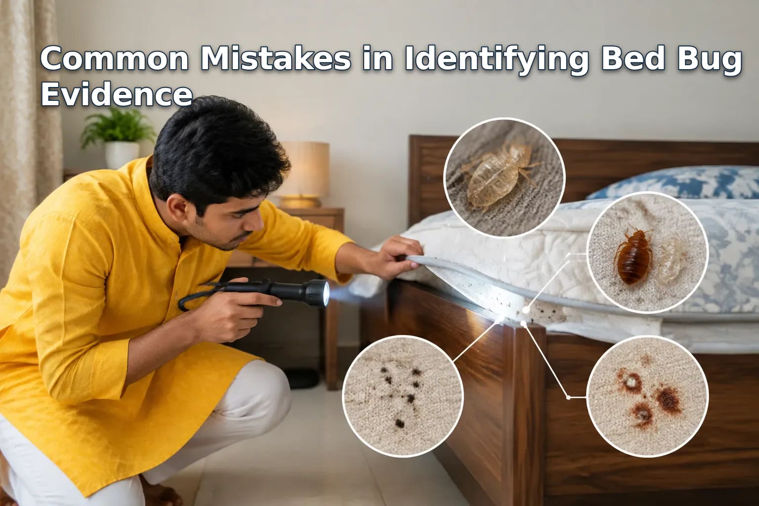 Bed Bug Fecal Spots, Cast Skins and Blood Stains: Identification Guide Guide