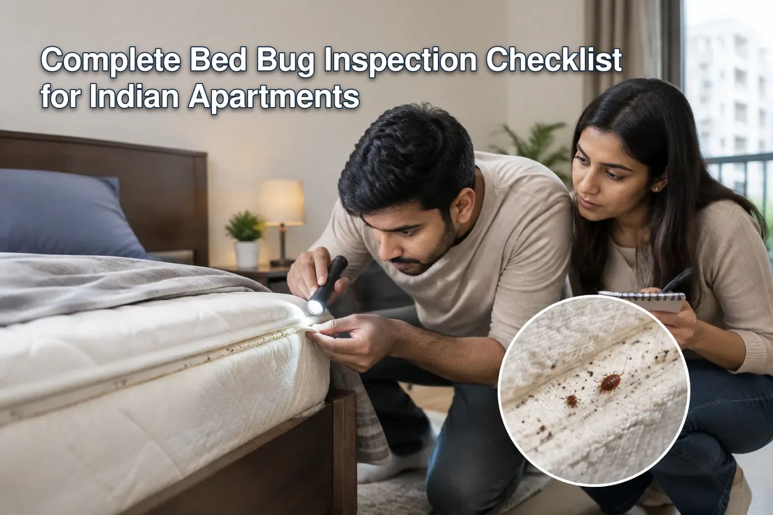 Complete Bed Bug Inspection Checklist for Indian Apartments - Bed Bug Treatment Guide
