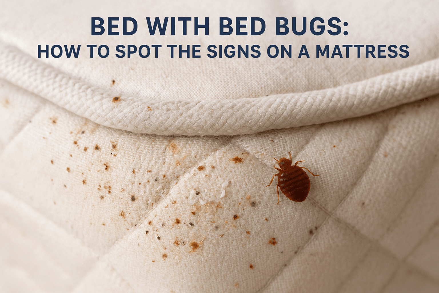 Bed with Bed Bugs: How to Spot the Signs on a Mattress