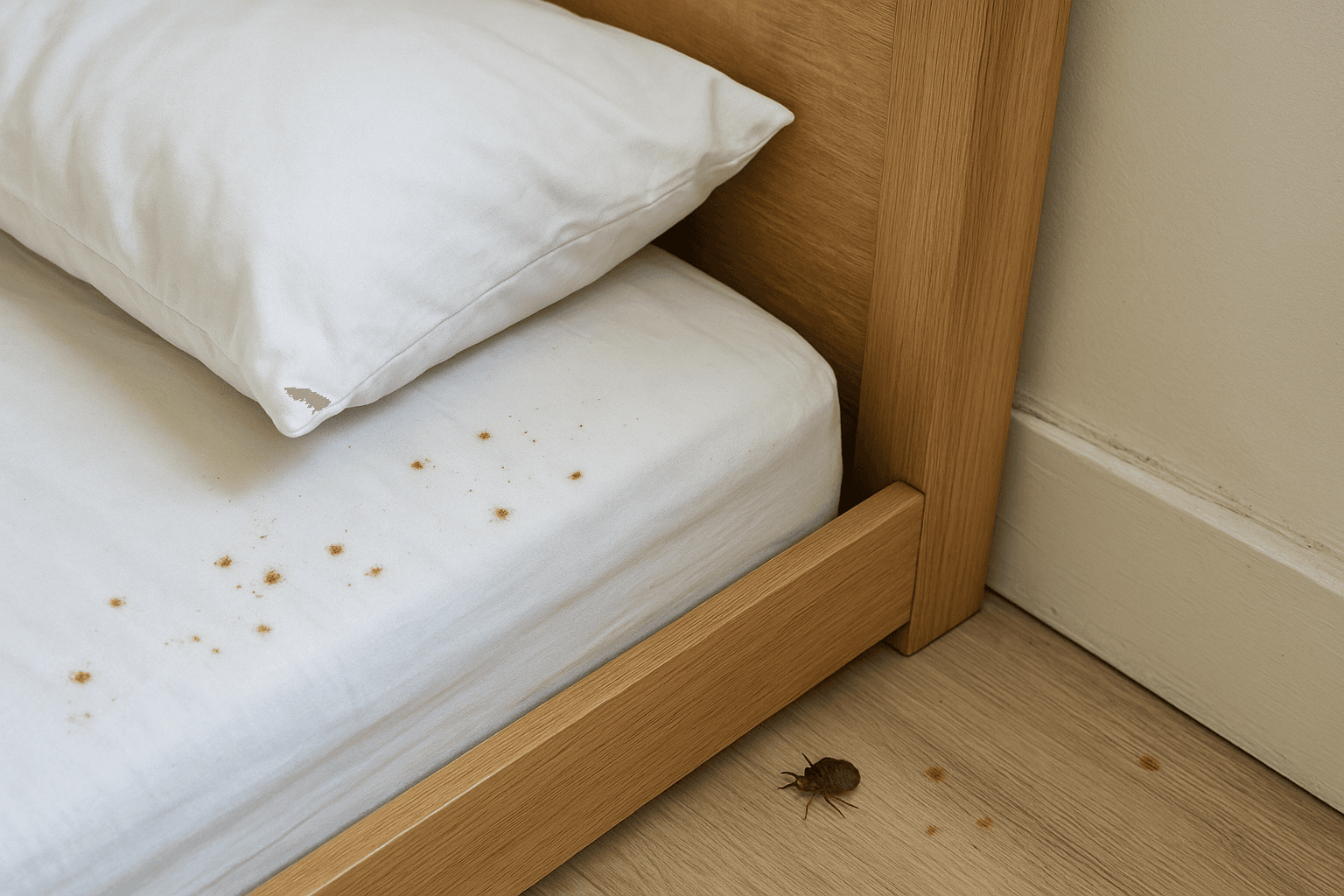 Physical evidence around your bed and furniture