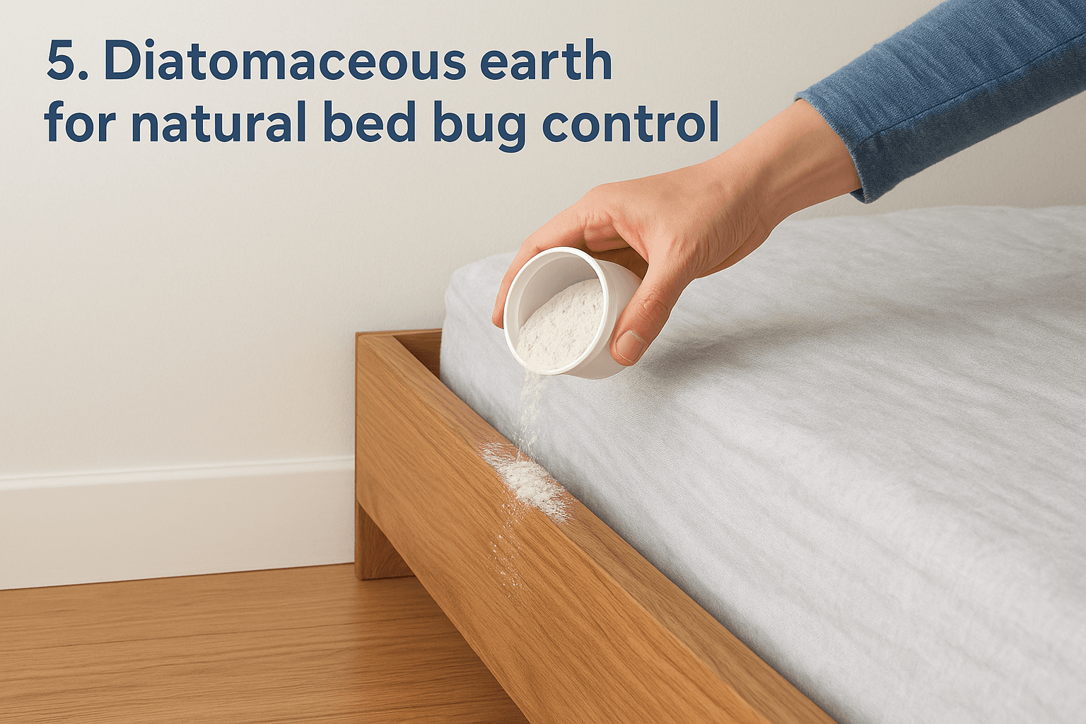 5. Diatomaceous earth for natural bed bug control