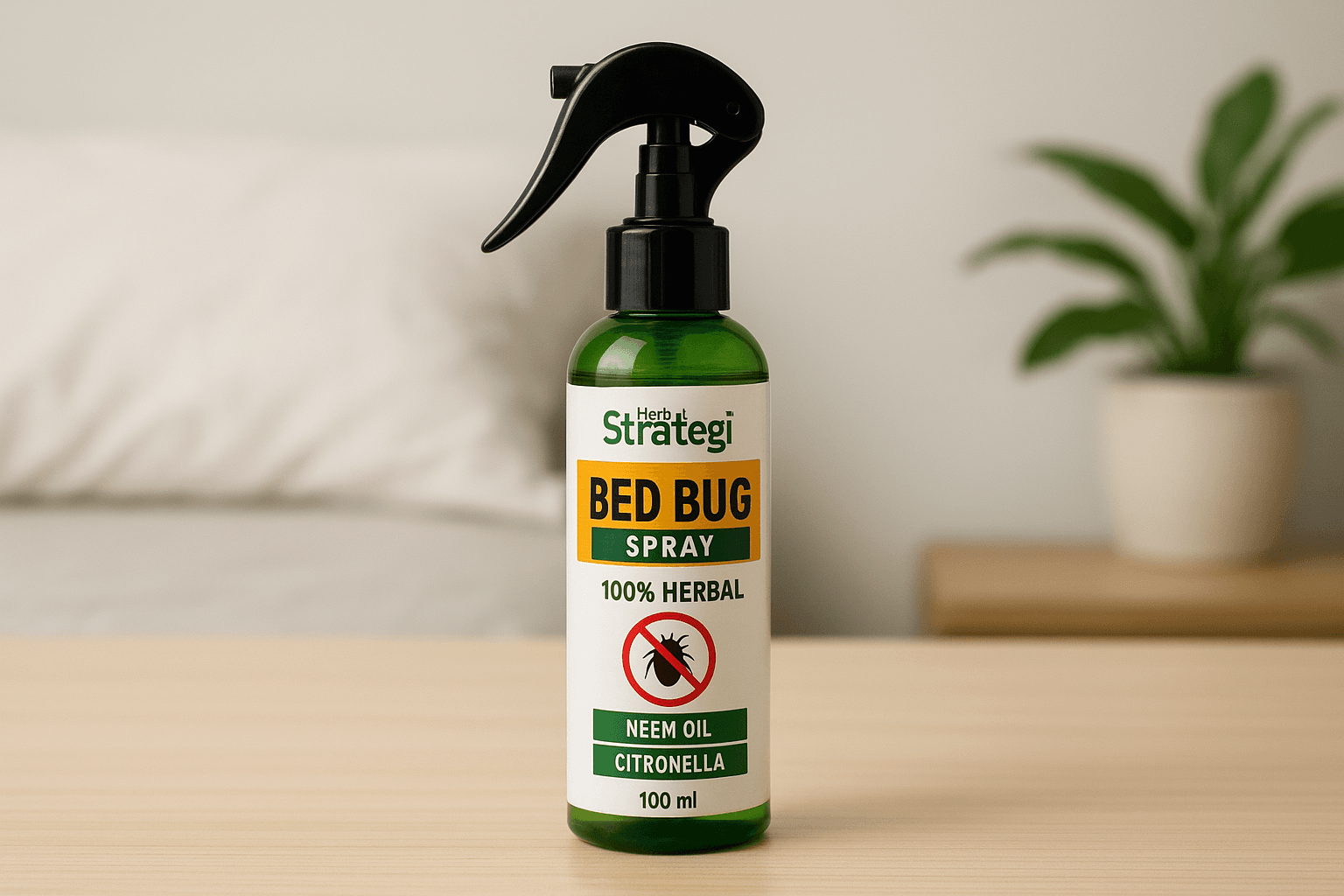 1. Herbal Strategi bed bug spray