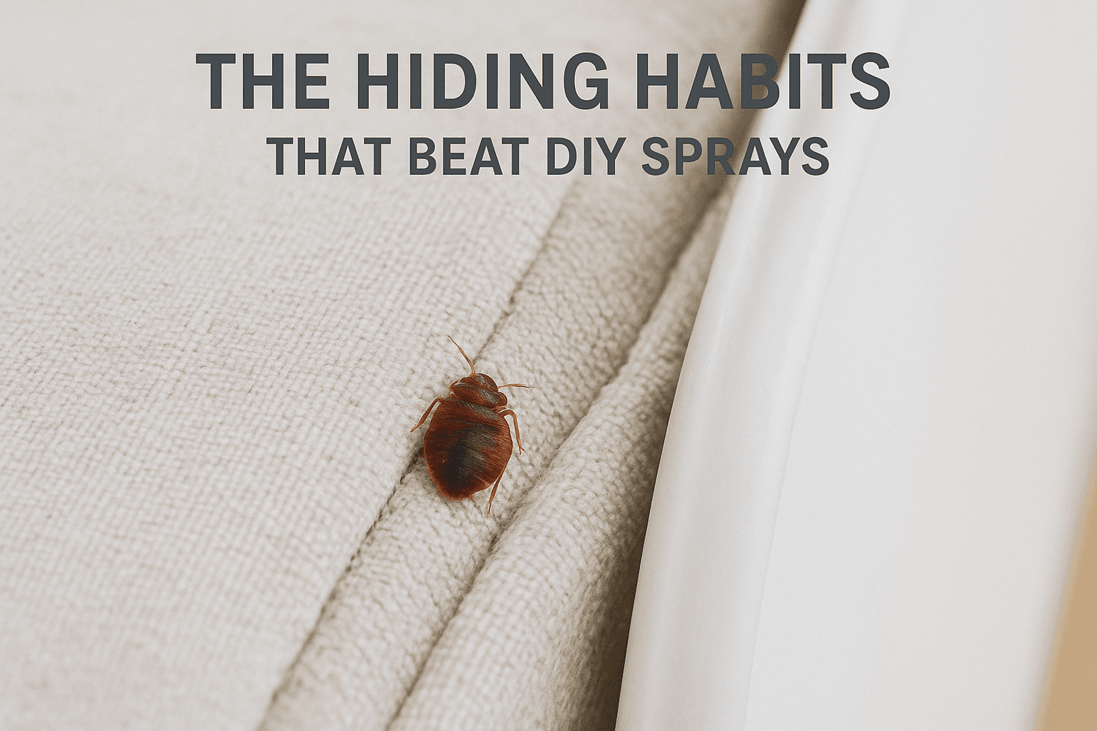 The hiding habits that beat DIY sprays
