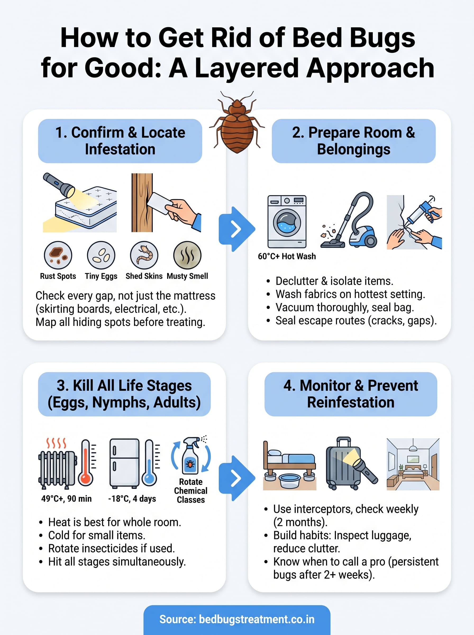 cure for bed bugs infographic