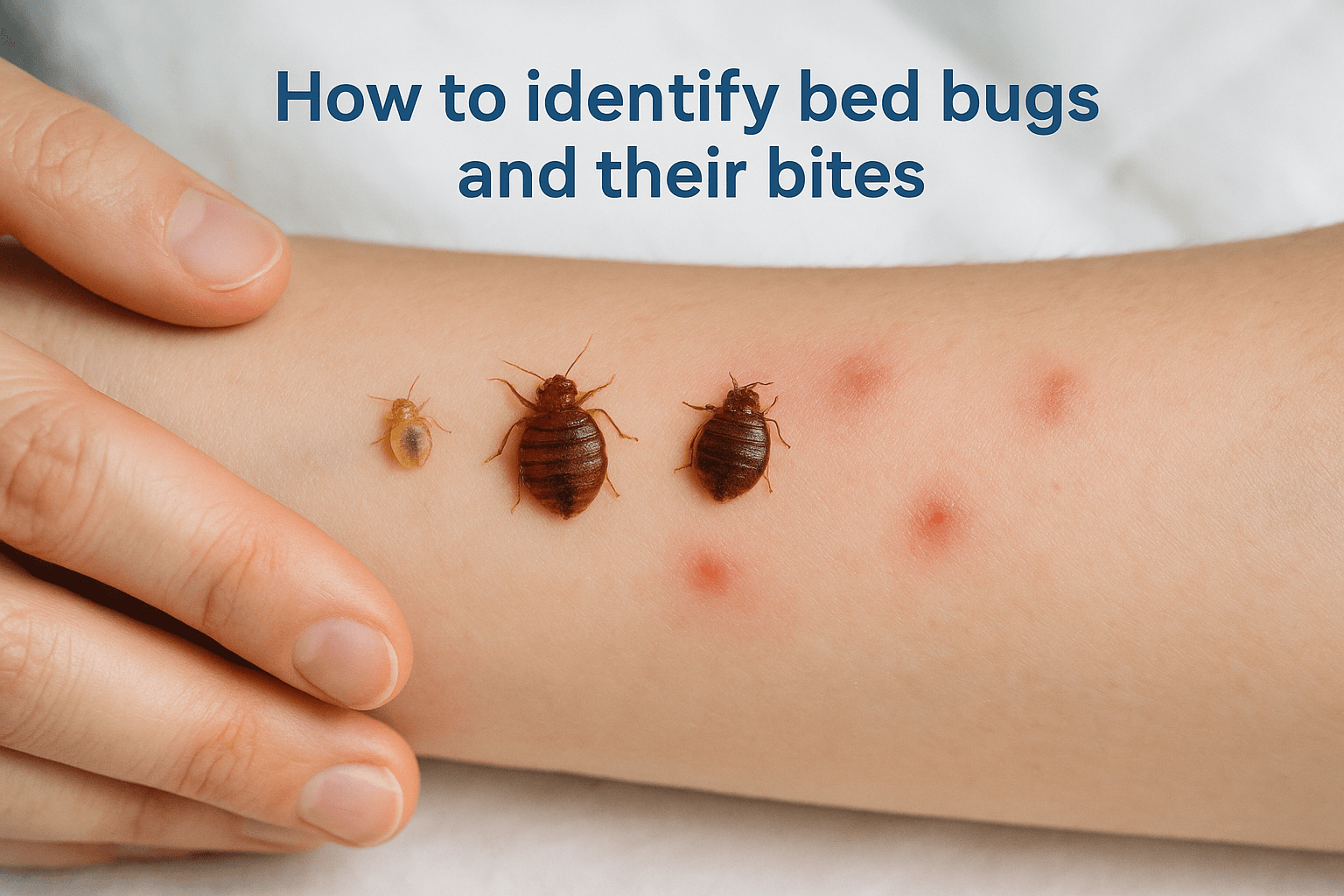 How to identify bed bugs and their bites
