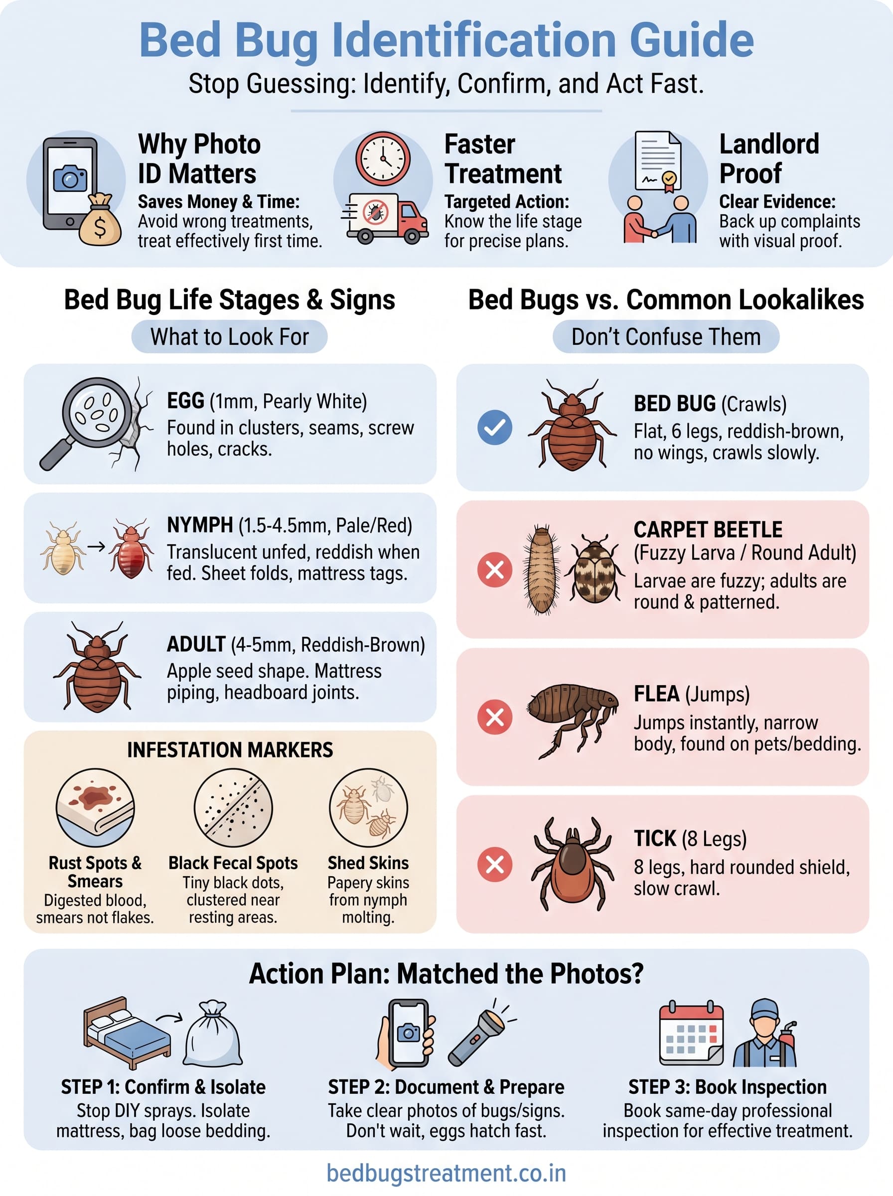 bed bugs in bed images infographic