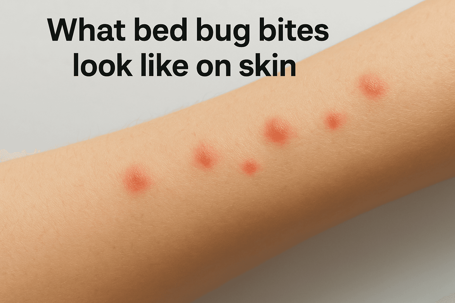 What bed bug bites look like on skin
