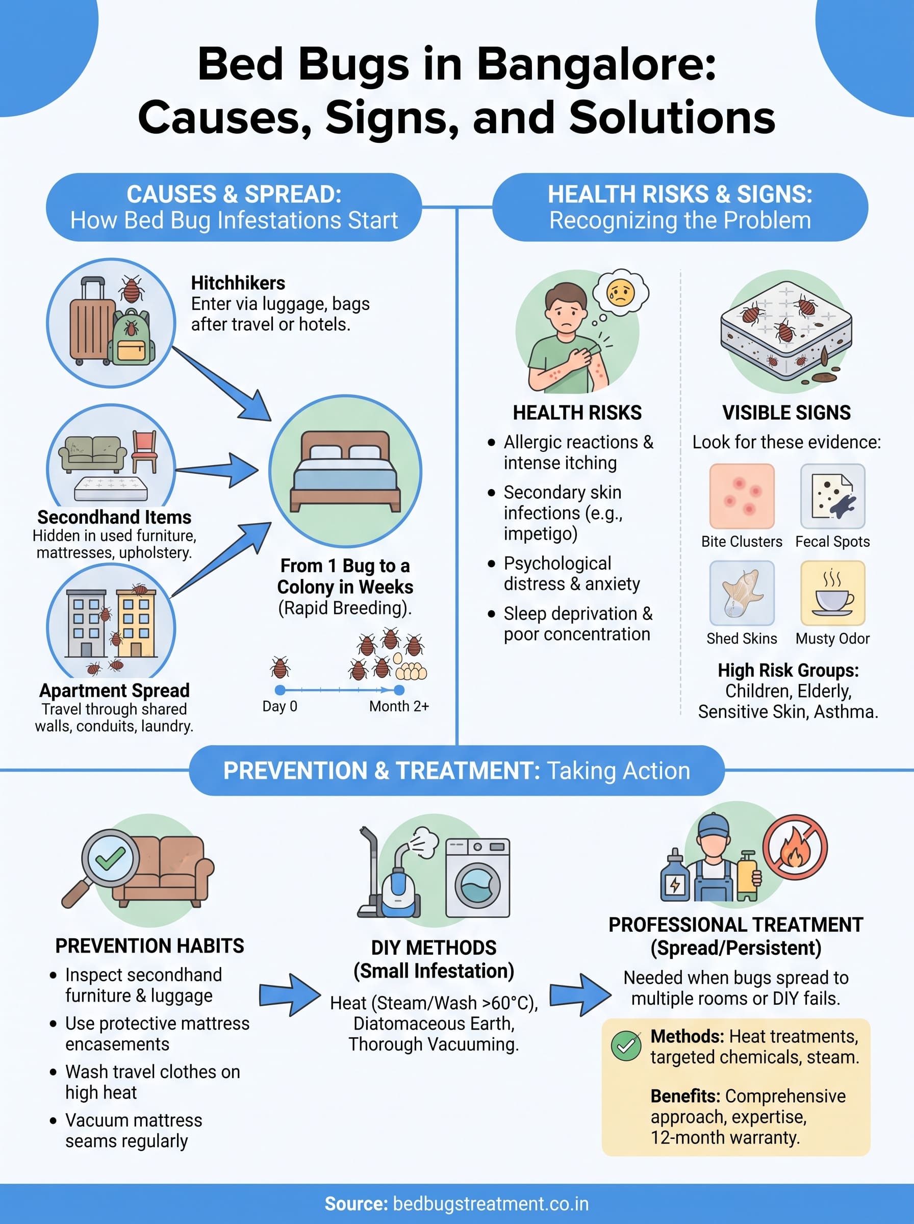 bugs in bed infographic