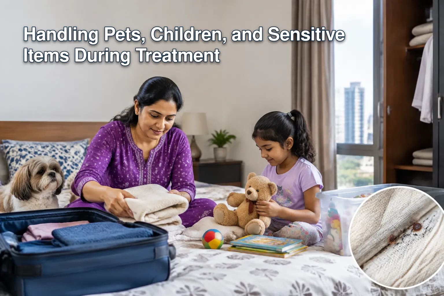 Checklist for preparing rooms for bed bug treatment
