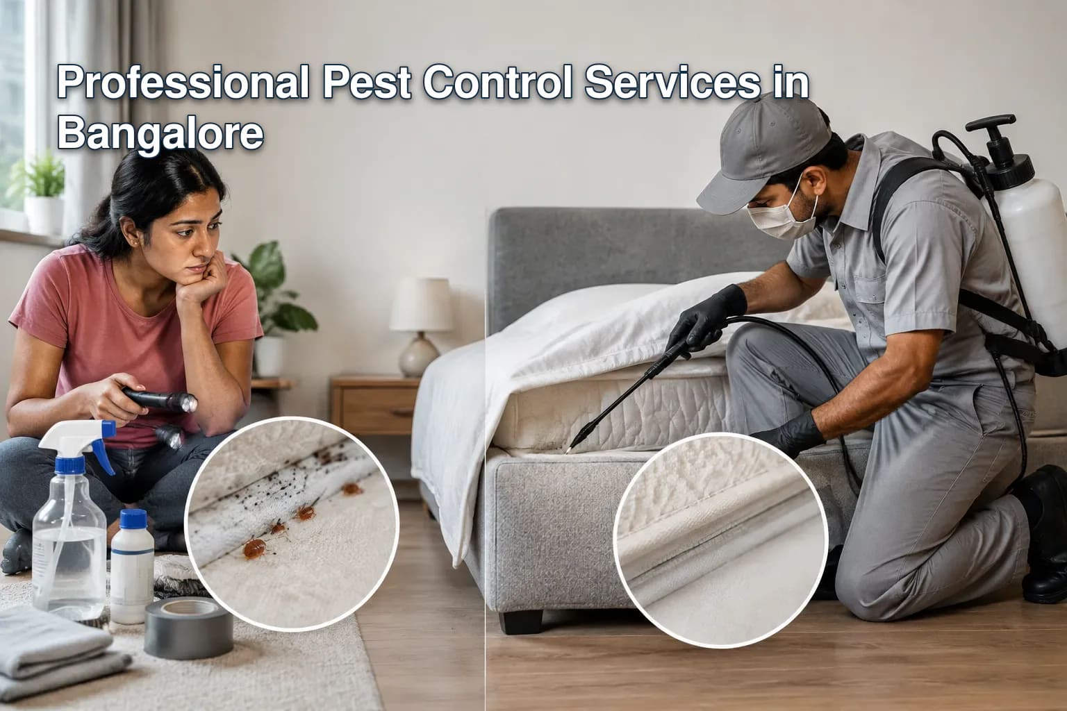 Infographic comparing DIY and professional pest control methods