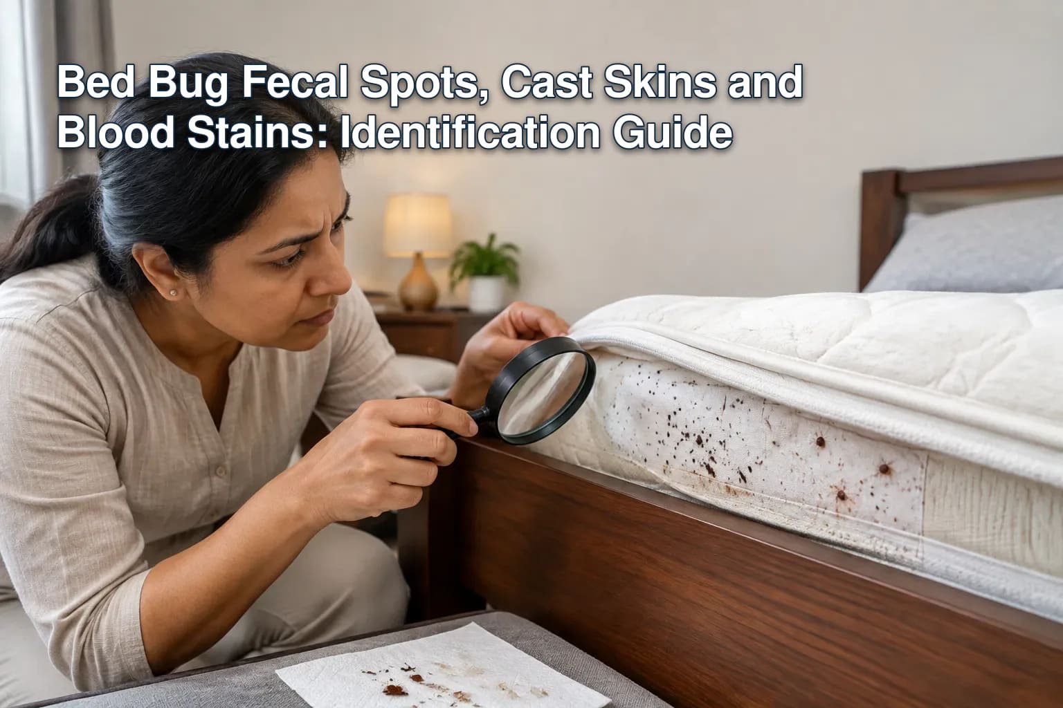 Bed Bug Fecal Spots, Cast Skins and Blood Stains: Identification Guide