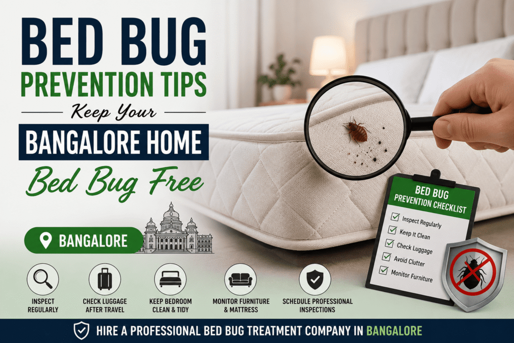 Bed Bug Prevention Tips: The Complete Guide to Keeping Your Bangalore Home Bed Bug Free 7 Bed Bug Prevention Tips in Bangalore – Professional inspection of a mattress to prevent bed bug infestation in homes