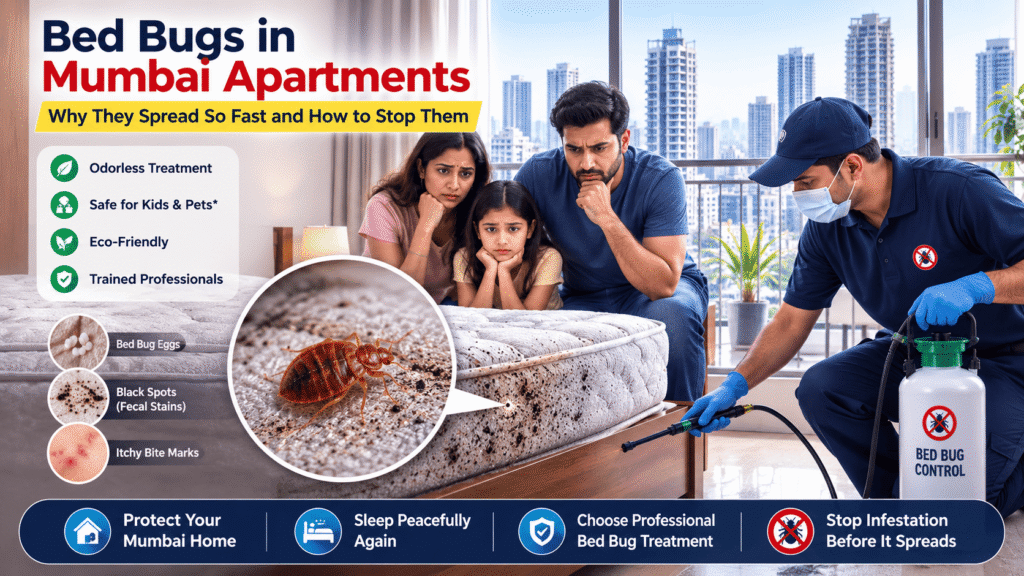 Bed Bugs in Mumbai Apartments: Why They Spread So Fast and How to Stop Them 5 Bed Bugs in Mumbai Apartments – Why They Spread So Fast and How to Stop Them