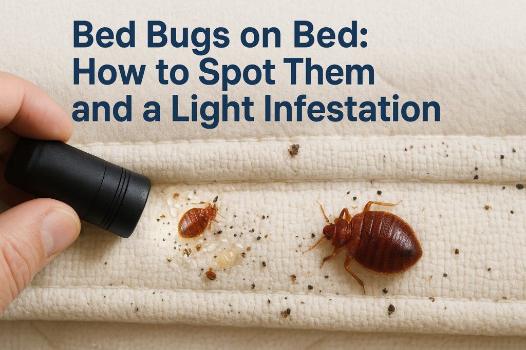 Bed Bugs on Bed: How to Spot Them and a Light Infestation