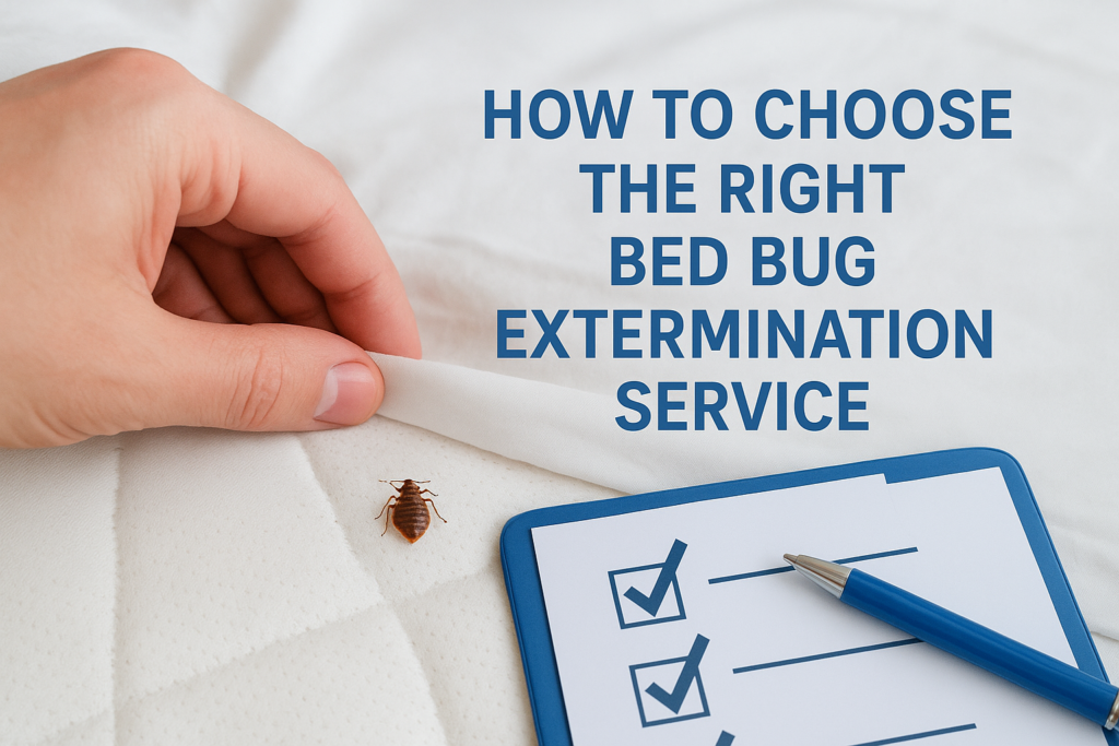 How to Choose the Right Bed Bug Extermination Service