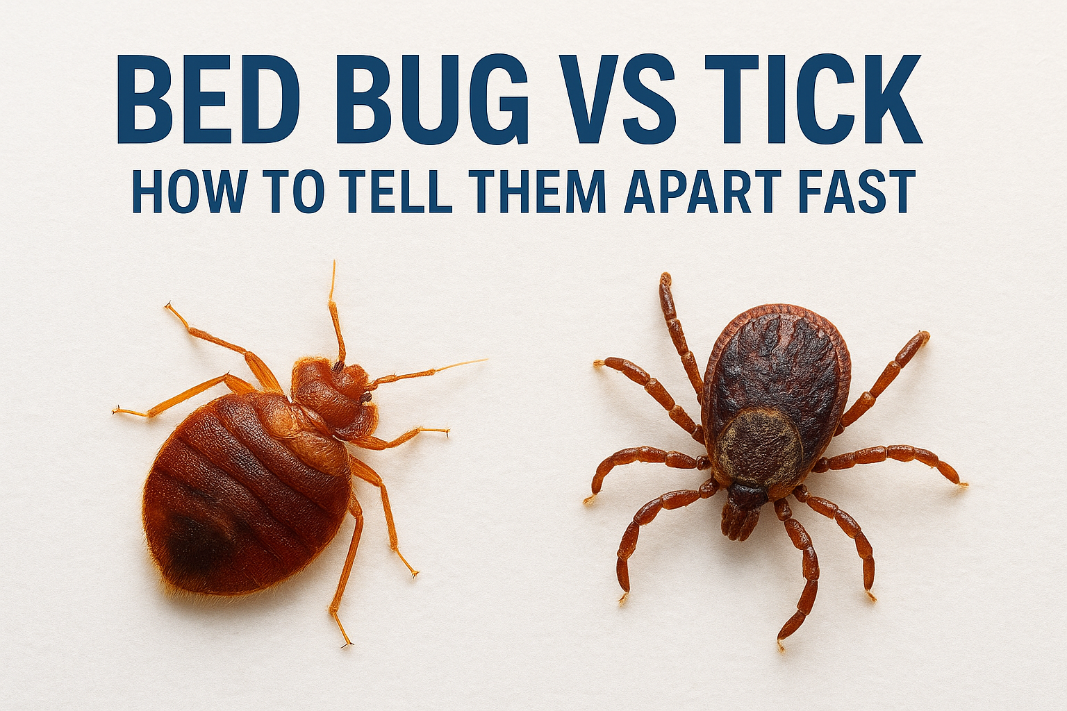 Bed Bug vs Tick: How to Tell Them Apart Fast