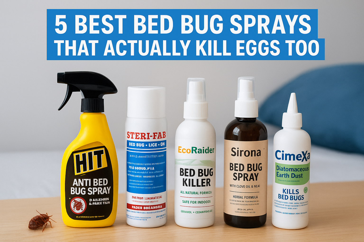 5 Best Bed Bug Sprays That Actually Kill Eggs Too